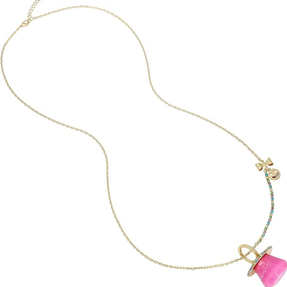 Betsey Johnson Gold-tone Ring Pop Necklace